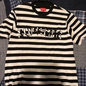 Supreme Black and White T-Shirt